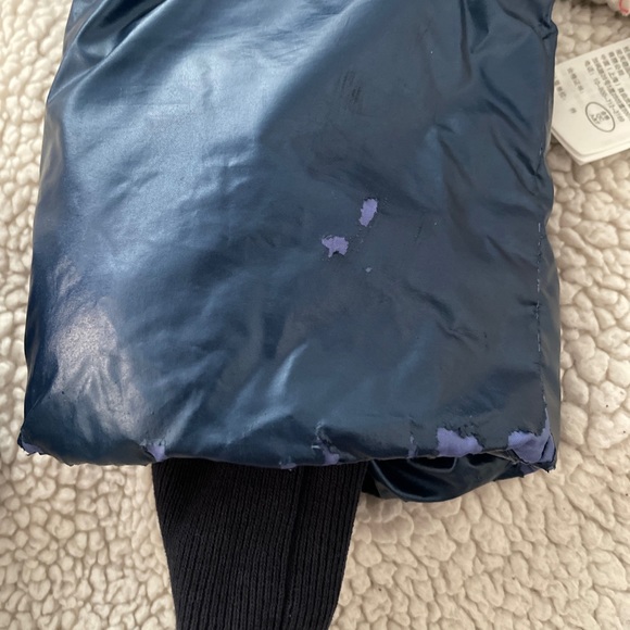 Abercrombie Kids Puffer Sherpa Lined Coat- Blue- Size 13/14 - Picture 8 of 17